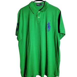 Polo Ralph Lauren Big Pony Polo Shirt Mens  Size XXL Green Short Sleeve